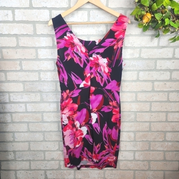 BISOU BISOU Floral Sleeveless Dress Size 12 - Picture 10 of 10